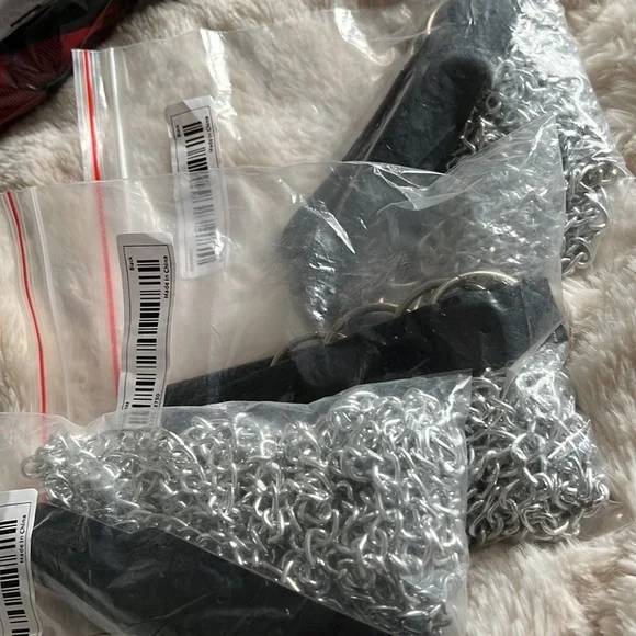 Sexy chain belt. Faux leather. 1 piece multilayer chains - Picture 10 of 10